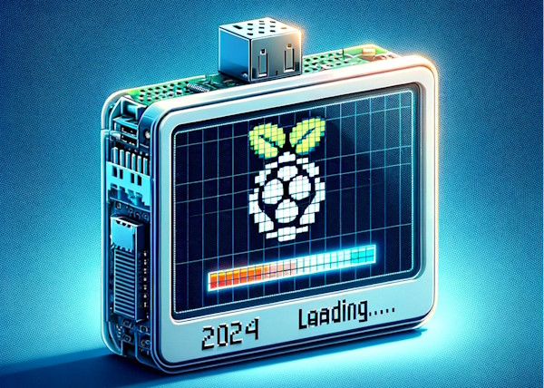 Futuristic Raspberry Pi 2024 Loading Screen